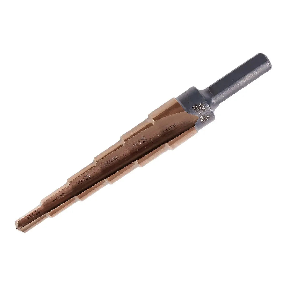 KnKut Fractional Performance Step Drill Bit, 3/16 in - 1/2 in - KK4-3/16-A KnKut