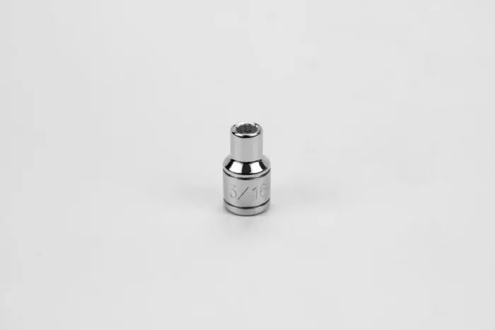 SK Tools - 3/16" 1/4" Drive 12 Point Fractional Standard Chrome Socket - 43906 SK Tools