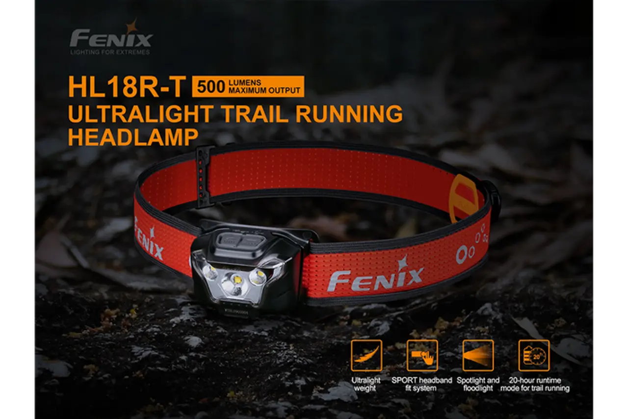 Fenix 500 Lumen Lightweight Rechargeable Headlamp - F FX-RT-HL18 Fenix