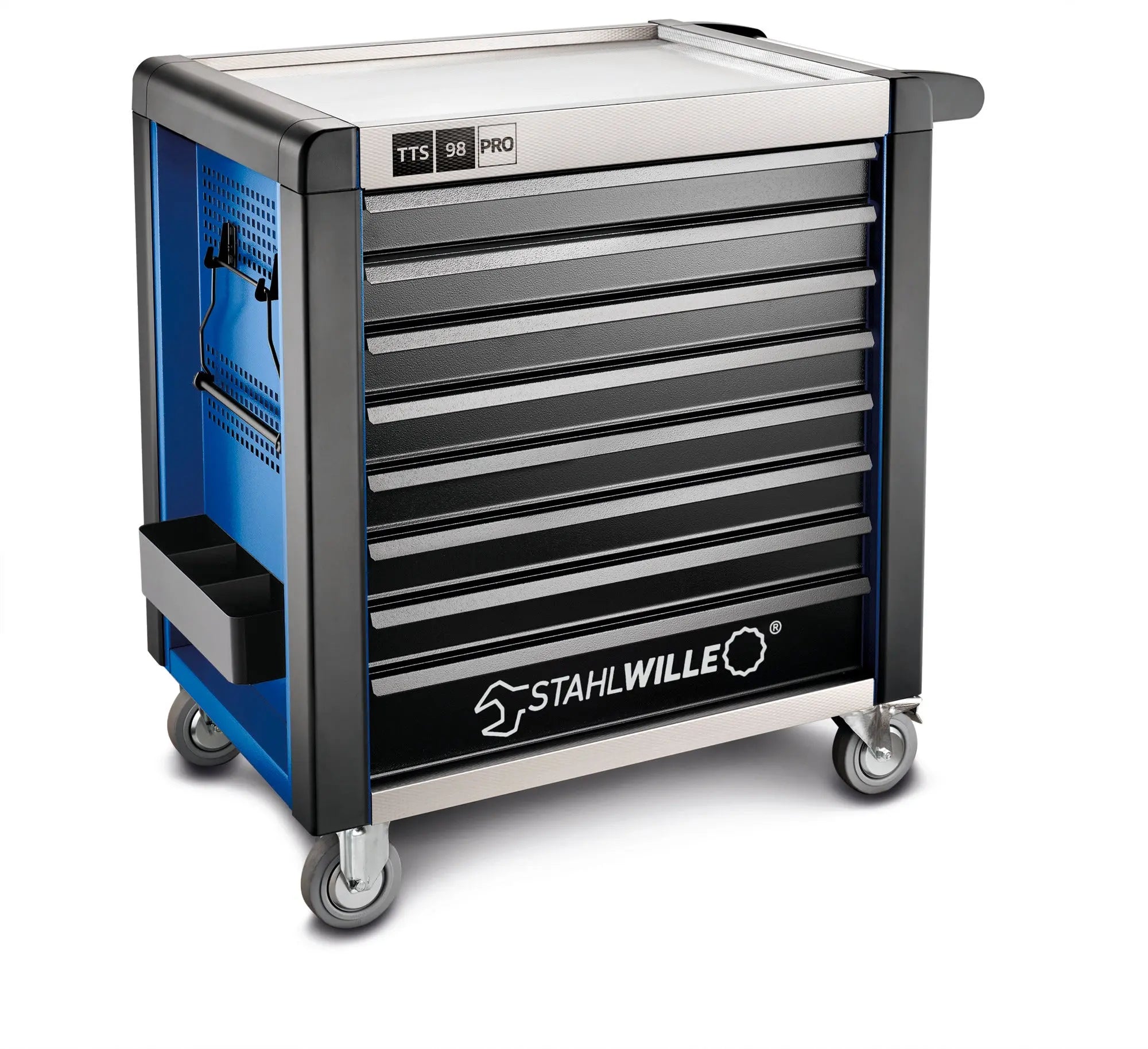 Stahlwille 8-Drawer Blue and Black Tool Trolley, Load Capacity 1400 Kg - ST 81200173 Stahlwille