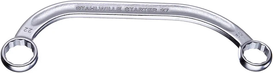 Stahlwille Double Ended Ring Wrench, 225mm, 19 x 22mm - ST 41091922 Stahlwille