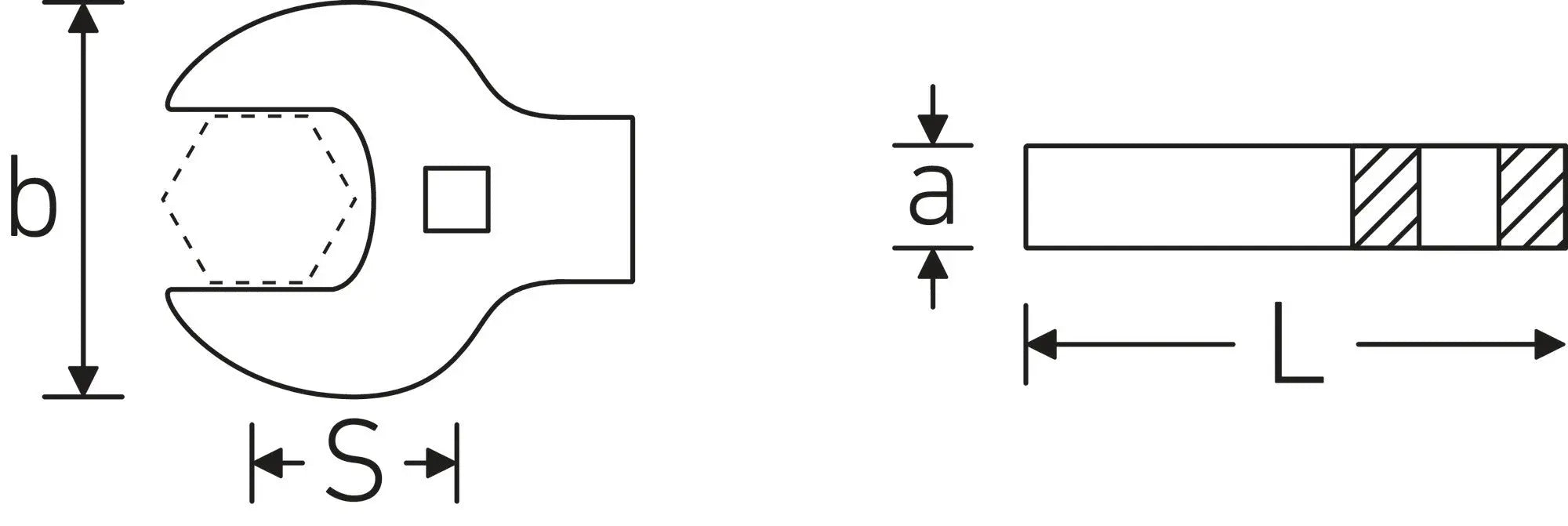 Stahlwille Heavy-Duty Crowfoot Wrench, Size 1-13/16 in - ST 03501069 Stahlwille