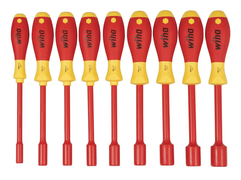 Wiha 32288, Insulated Inch Nut Driver 9 Pc. Set Wiha