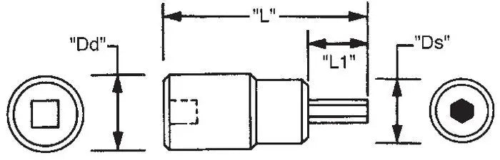 Wright Tool 1 in Drive SAE Hexagon Bit Impact Socket, 3/4 in - WT 8224 Socket Wright Tool
