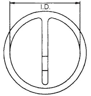 Wright Tool 1 in Drive Retainer Ring One-Piece Crush Gauge, 2-5/8 in I.D. - WT 10019CG Crush Gauge Wright Tool
