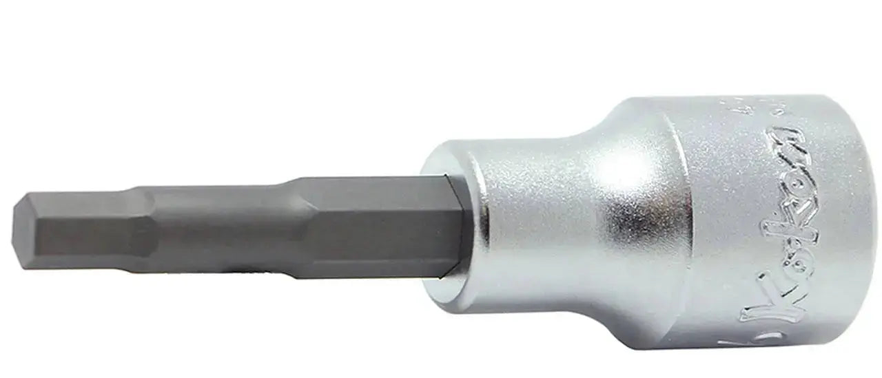 Ko-ken Tools 1/2 in Square Drive Hexagon Bit Socket, 11mm, Length 75 - 4010M.75-11