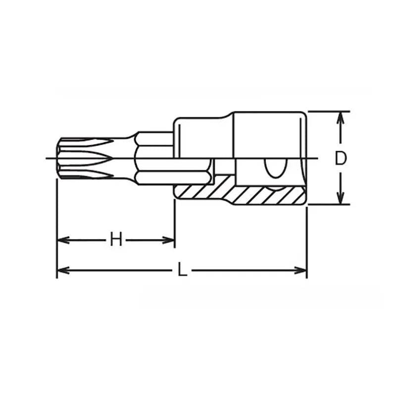 Ko-ken Tools 1/2 Sq. Dr. Bit Socket TORXplusÂ® 45IP Length 60mm Ko-ken Tools