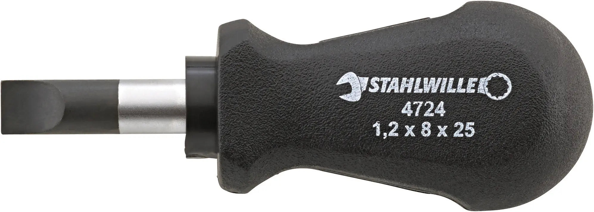 Stahlwille Drall 1C Slotted Screwdriver, Size 3, 1.2 x 8 x 25mm - ST 47241080 Stahlwille