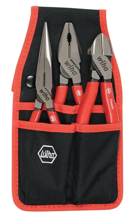 Wiha 32653, Soft Grip Pliers/Cutters 3 Pc. Belt Set Wiha