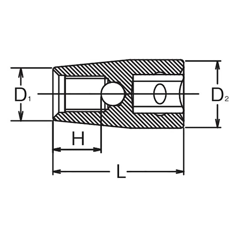Ko-ken Tools 1/2 Sq. Dr. Stud Bolt Setter 5/16 X 18UNC Length 37mm Ko-ken Tools