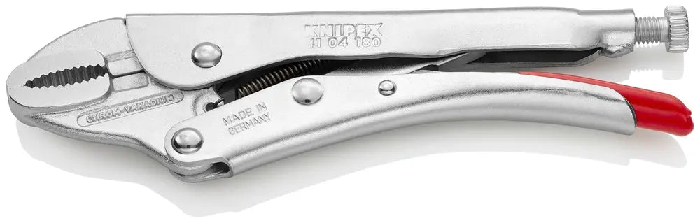 Knipex 41 04 180 KN | Locking Pliers, Round Jaws, Chrome Knipex