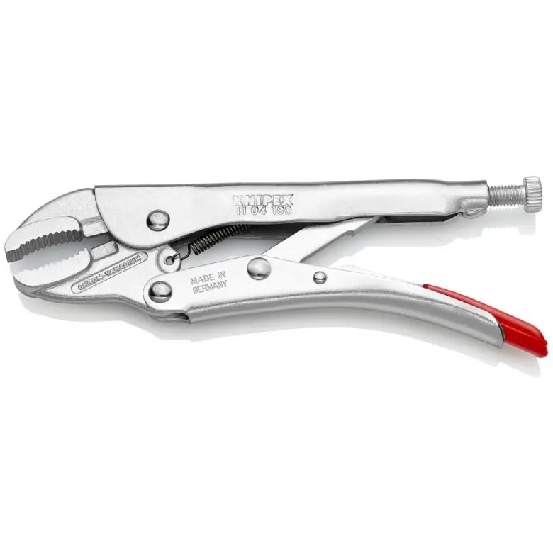 Knipex Round Jaws Grip Plier, 7-1/4 in - KN 41 04 180 SBA Knipex