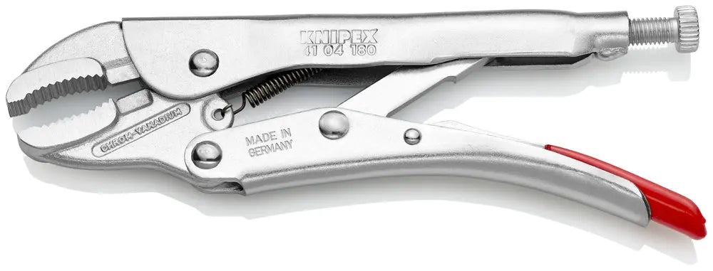 Knipex 41 04 180 KN | Locking Pliers, Round Jaws, Chrome Knipex