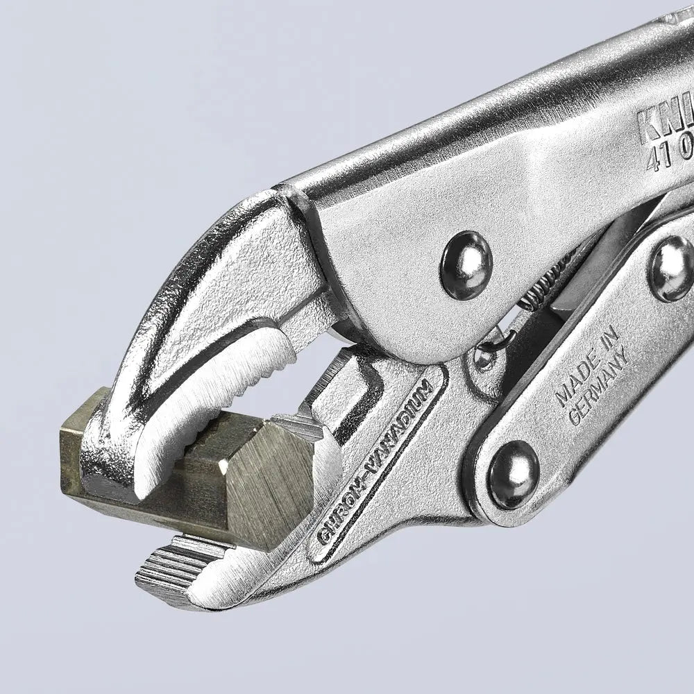 Knipex 41 04 180 KN | Locking Pliers, Round Jaws, Chrome Knipex