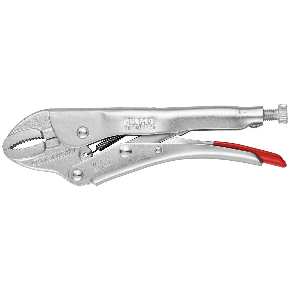 Knipex 41 04 180 KN | Locking Pliers, Round Jaws, Chrome Knipex