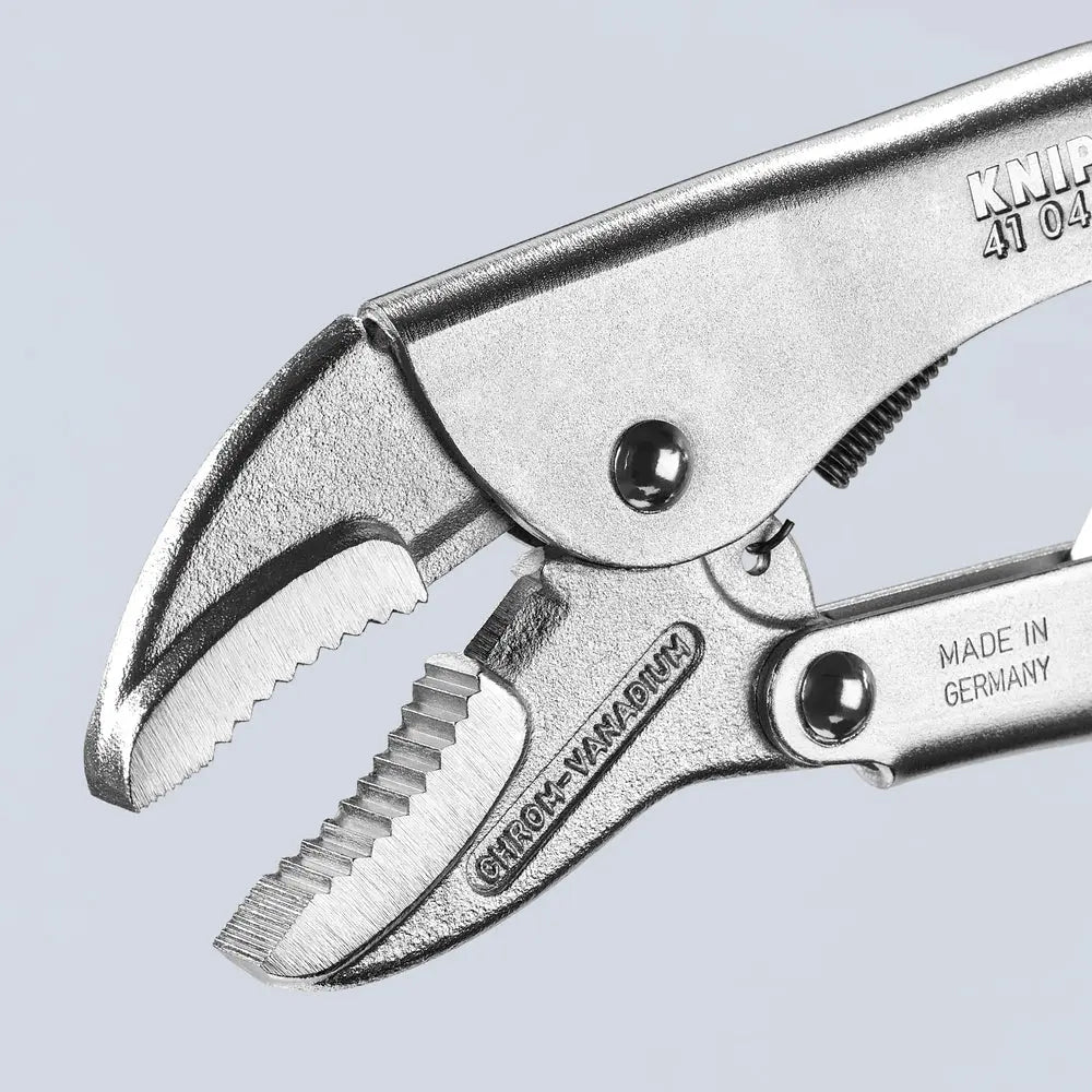 Knipex 41 04 250 KN | Locking Pliers, Round Jaws, Chrome Knipex