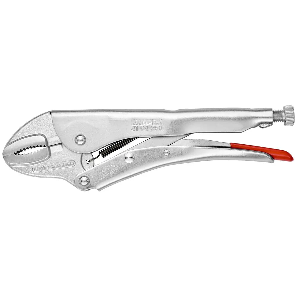 Knipex 41 04 250 KN | Locking Pliers, Round Jaws, Chrome Knipex