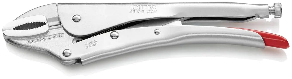 Knipex 41 04 300 KN | Locking Pliers, Round Jaws, Chrome Knipex