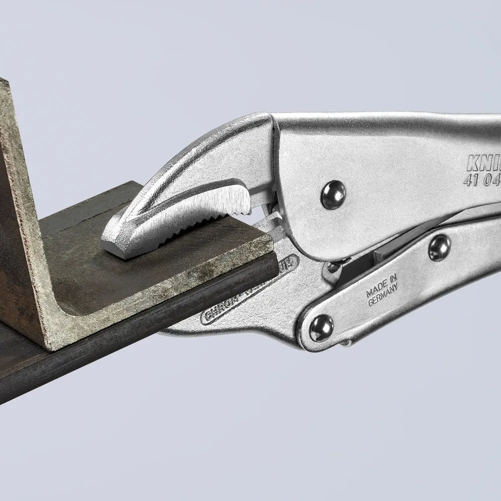 Knipex 41 04 300 KN | Locking Pliers, Round Jaws, Chrome Knipex