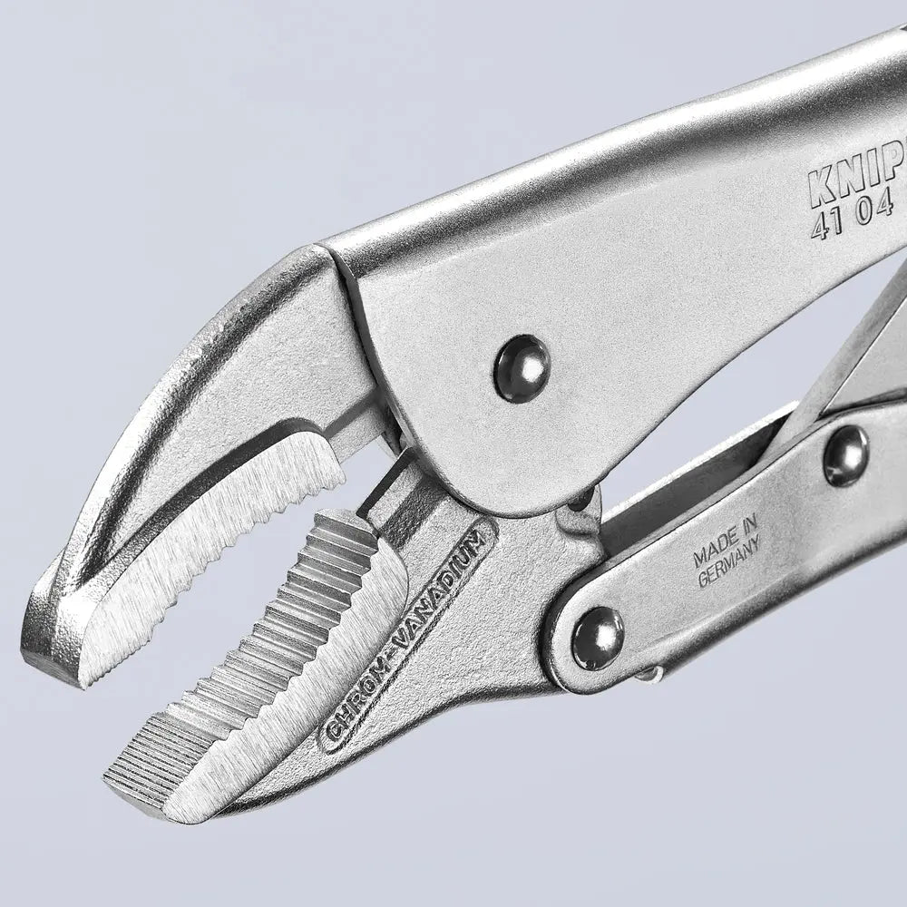 Knipex 41 04 300 KN | Locking Pliers, Round Jaws, Chrome Knipex