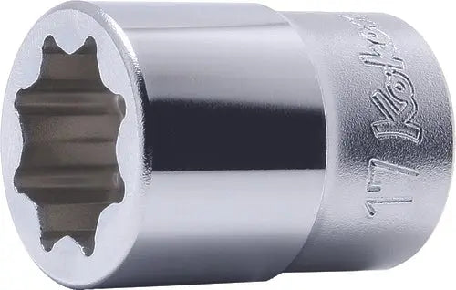 Ko-ken Tools 1/2 Sq. Dr. Socket 21.5mm Double Square Length 40mm For Lubrication service Ko-ken Tools