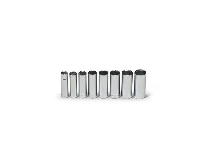 Wright Tool 8 Piece 1/2 in Drive 6-Point Deep SAE Socket Set, 1/2 - 15/16 in - WT 410 Socket Set Wright Tool