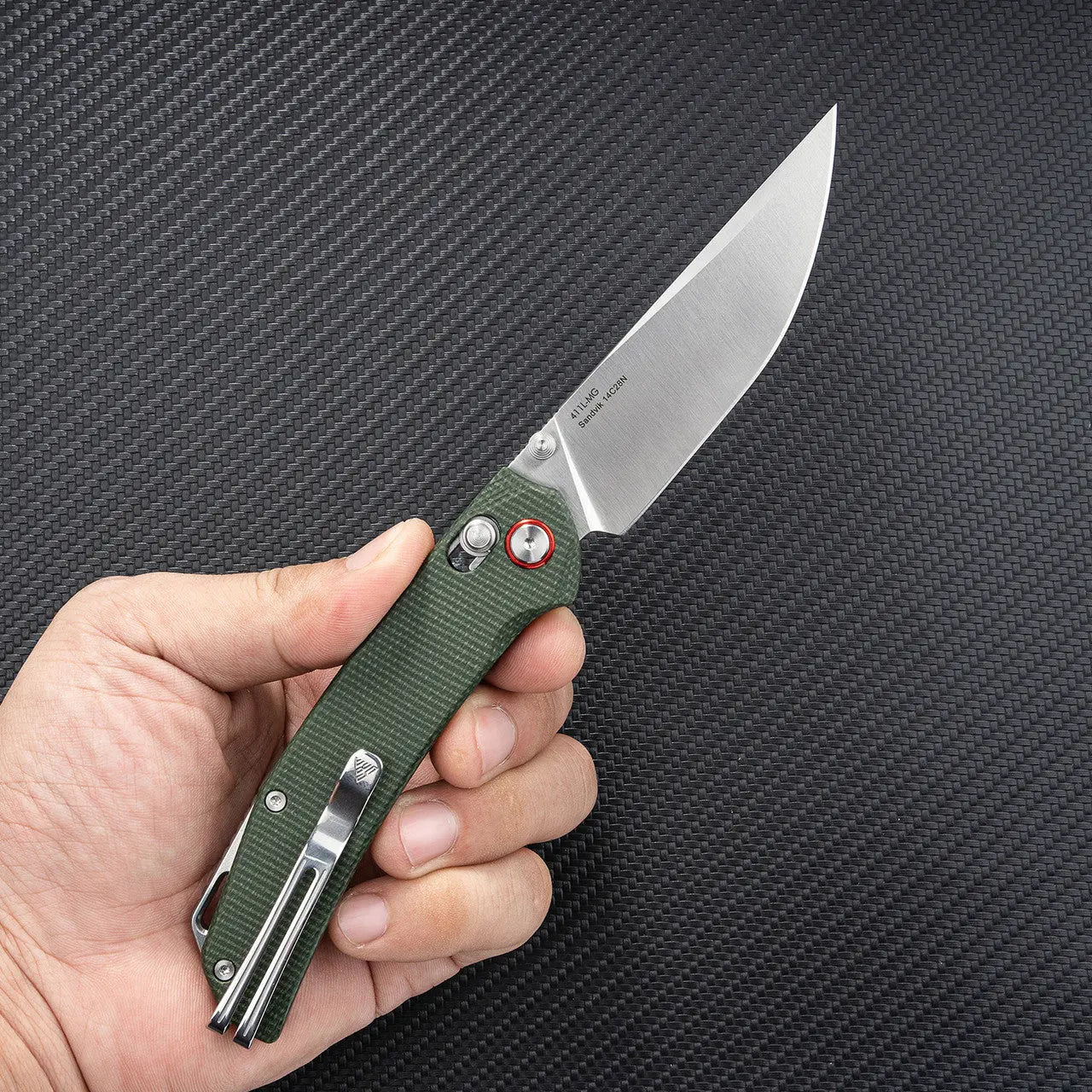 Fenix SRM Folding Knife with Green Handle - F SRM-411L-MG Fenix