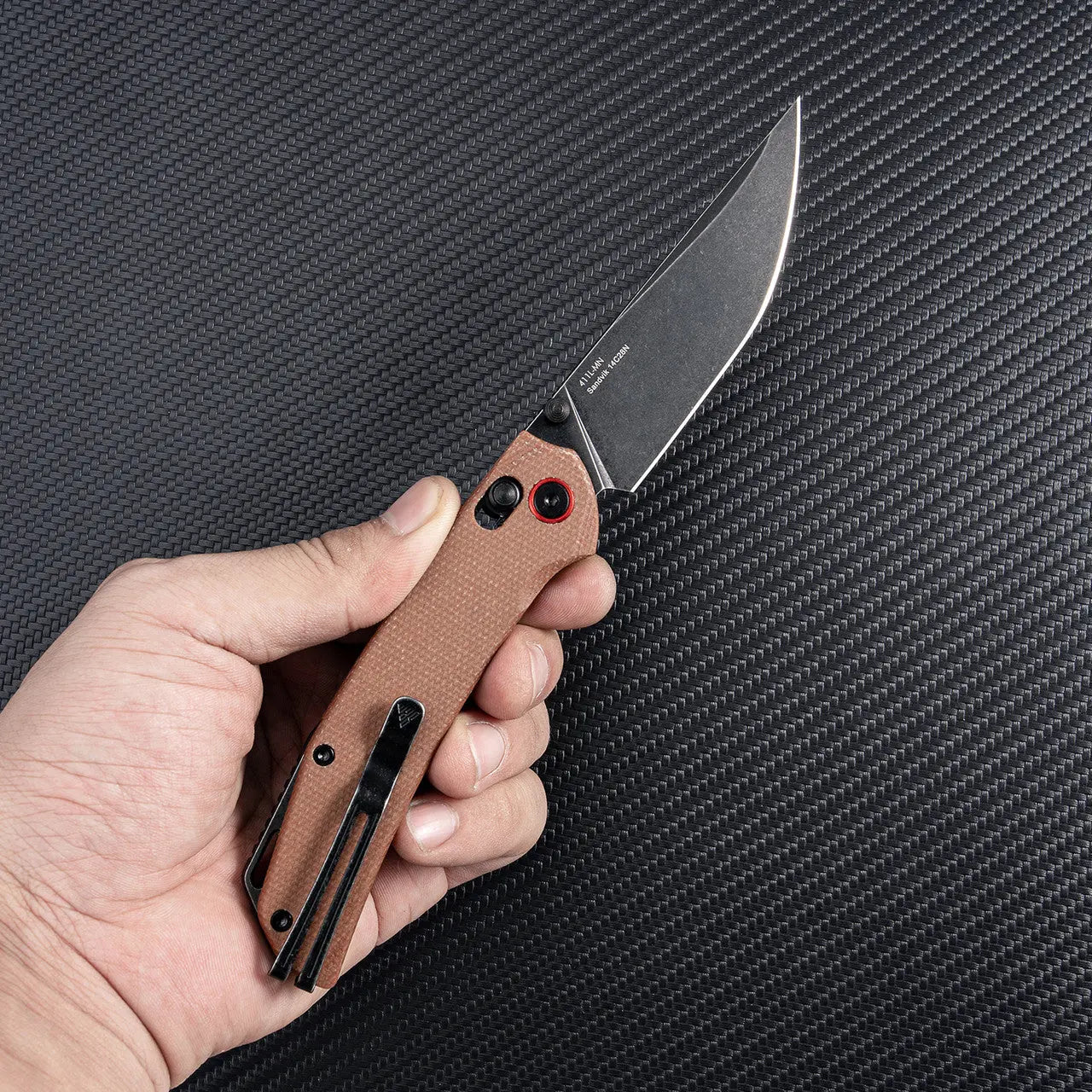Fenix SRM Folding Knife with Sand Handle - F SRM-411L-MN Fenix