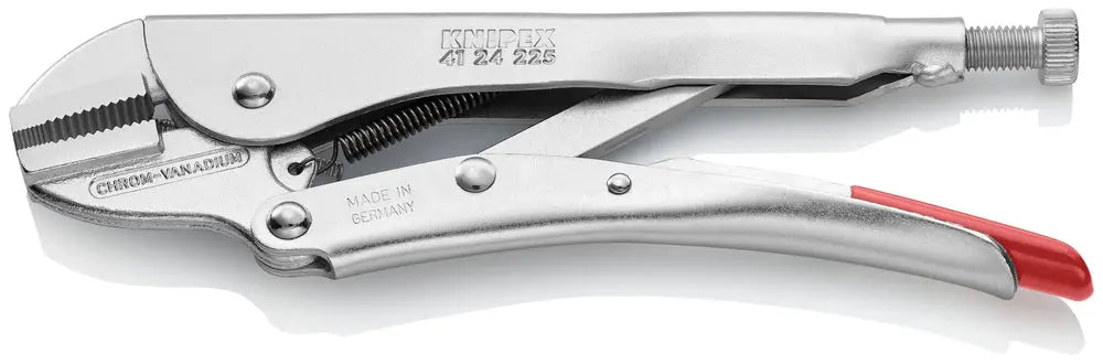Knipex 41 24 225 KN | Locking Pliers, Straight Jaws, Chrome Knipex
