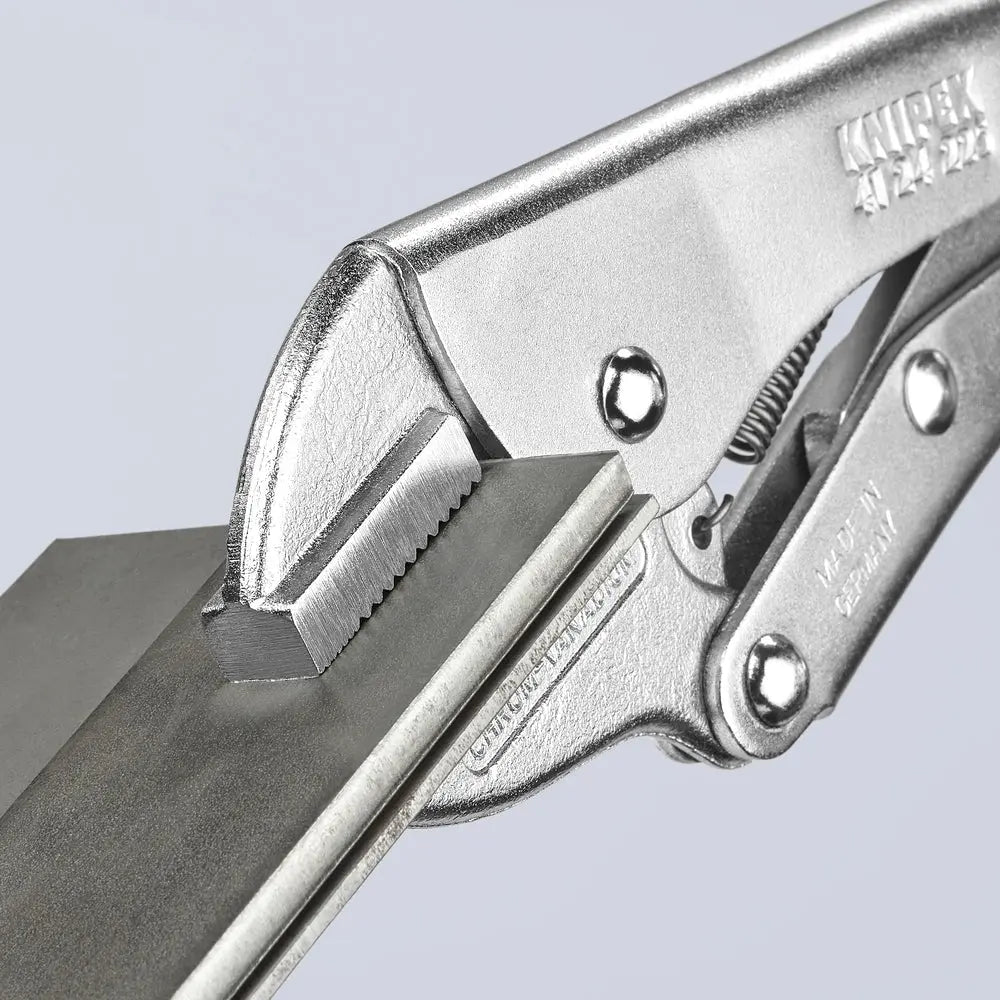 Knipex 41 24 225 KN | Locking Pliers, Straight Jaws, Chrome Knipex