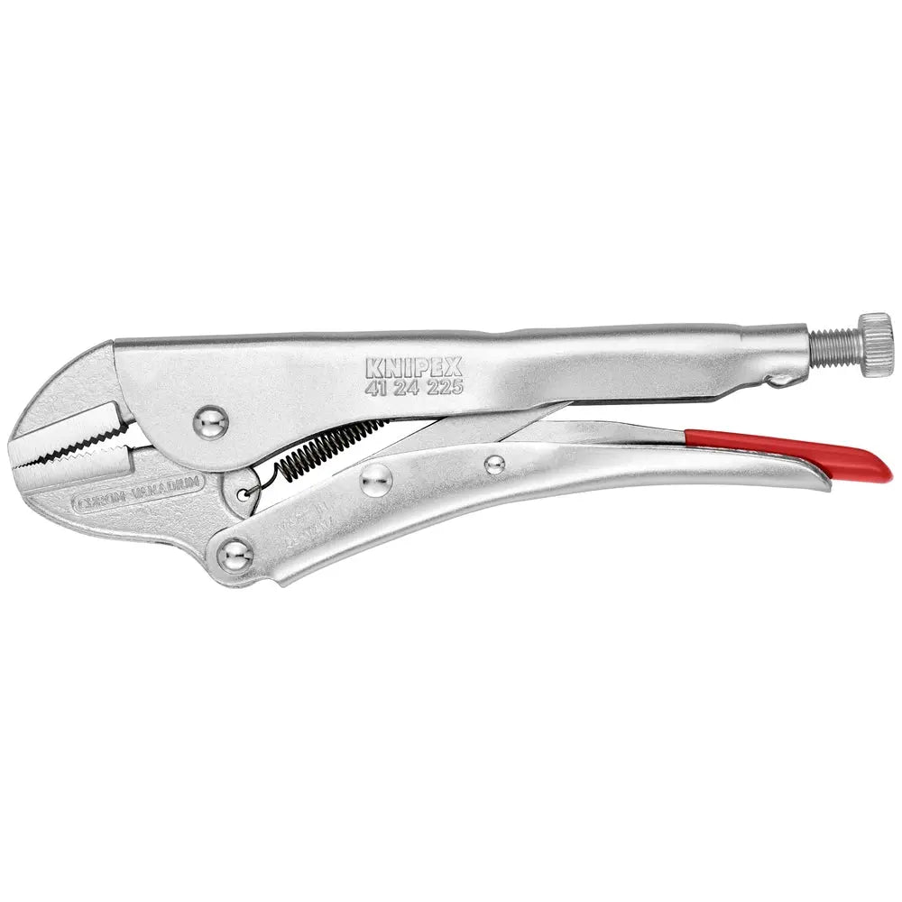 Knipex 41 24 225 KN | Locking Pliers, Straight Jaws, Chrome Knipex