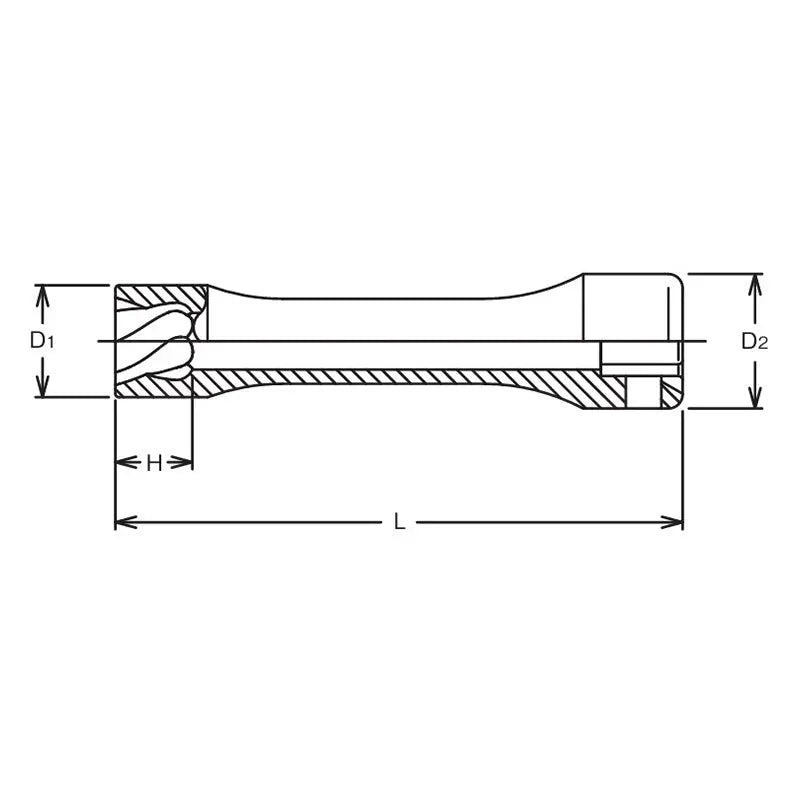 Ko-ken Tools 1/2 Sq. Dr. Nut Twister 17mm Length 120mm Ko-ken Tools