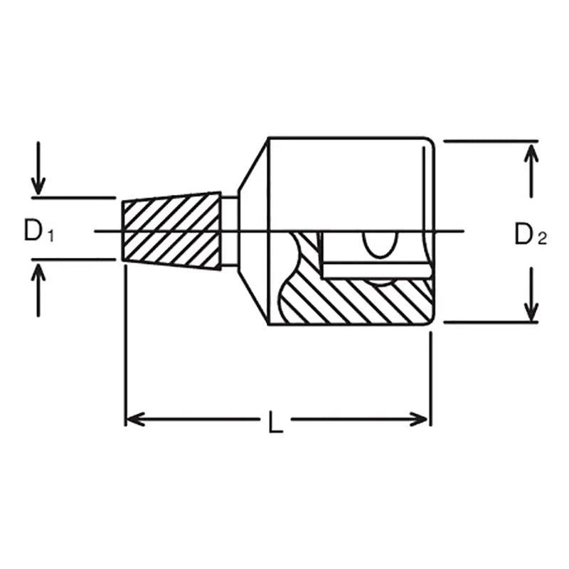 Ko-ken Tools 1/2 Sq. Dr. Bolt Twister 14mm Length 37mm Ko-ken Tools