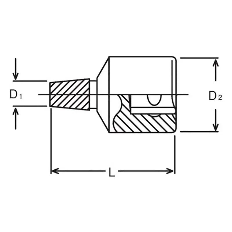 Ko-ken Tools 1/2 Sq. Dr. Bolt Twister 8mm Length 37mm Ko-ken Tools