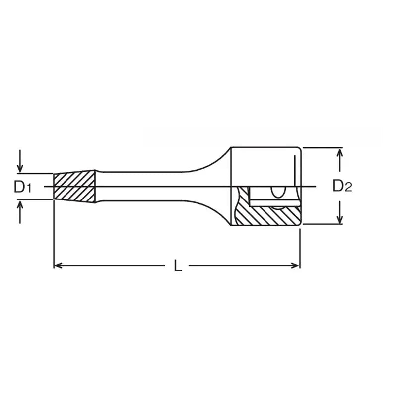 Ko-ken Tools 1/2 Sq. Dr. Bolt Twister 12mm Length 75mm Ko-ken Tools