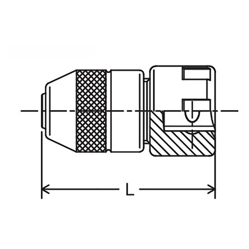 Ko-ken Tools 1/2 Sq. Dr. Adjustable Tap Holder Min. 5.5mm Max. 1.2mm Length 69mm Ko-ken Tools