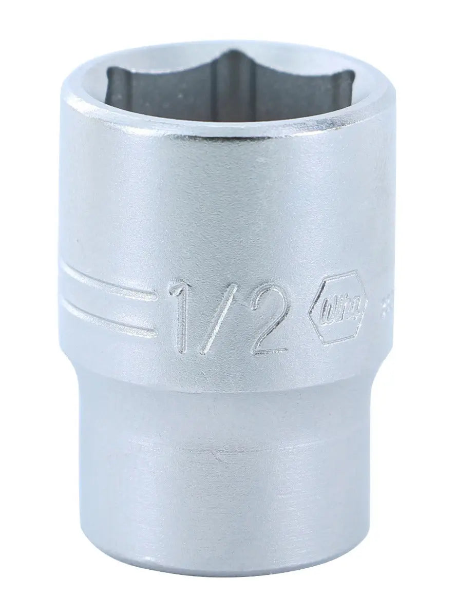 Wiha 33314, 1/4" Drive Socket, 6 Point, 1/2" Wiha