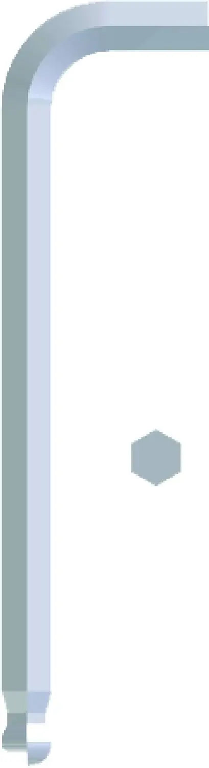 Eklind 4mm Long Bright Ball End Hexagon L-Key - EK 18708 Hexagon L-Key Eklind