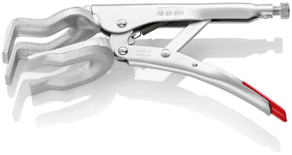 Knipex 42 24 280 KN | Locking Welding Grip Pliers, Chrome Knipex