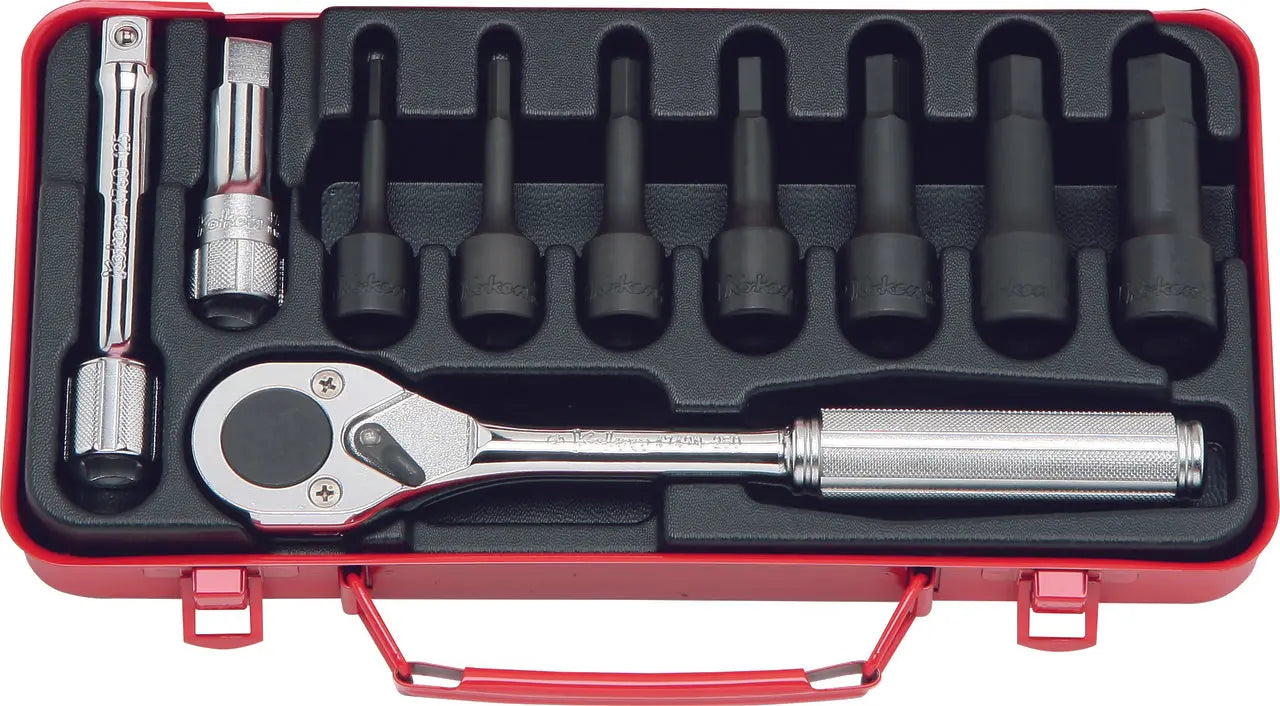 Ko-ken Tools 1/2 Sq. Dr. 10 Piece Hex Bit Socket set 5-17mm Ko-ken Tools