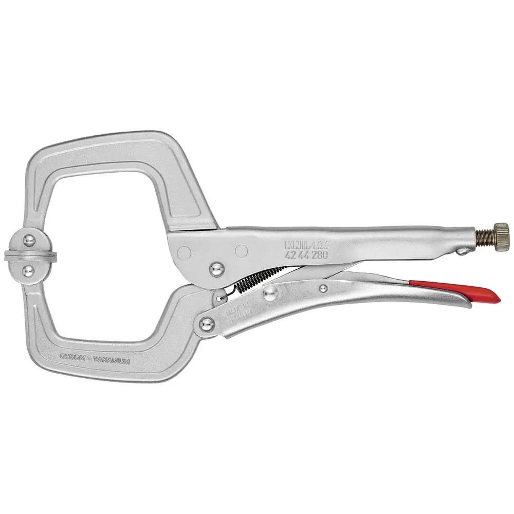 Knipex 42 44 280 KN | Locking Welding Grip Pliers, Pivoting Jaws, Chrome Knipex