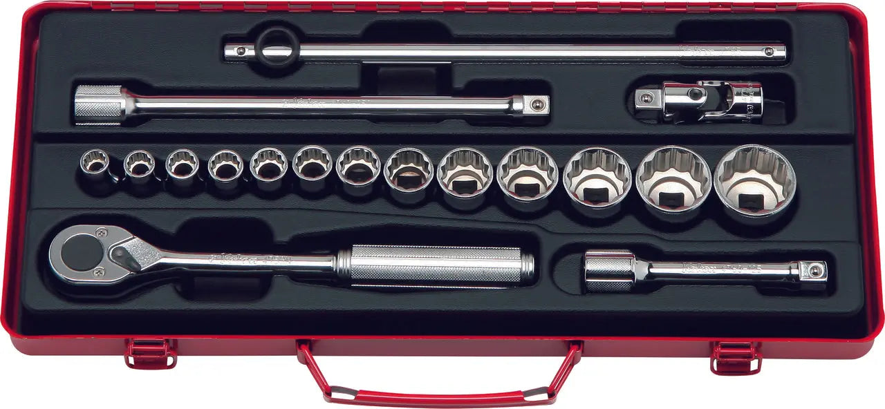 Ko-ken Tools 1/2 Sq. Dr. 18 Piece 12-Point Metric Socket Set 10-32mm Ko-ken Tools