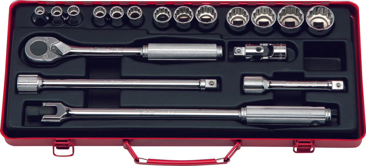 Ko-ken Tools 1/2 Sq. Dr. 18 Piece 12-Point Metric Socket set 8-27mm Ko-ken Tools