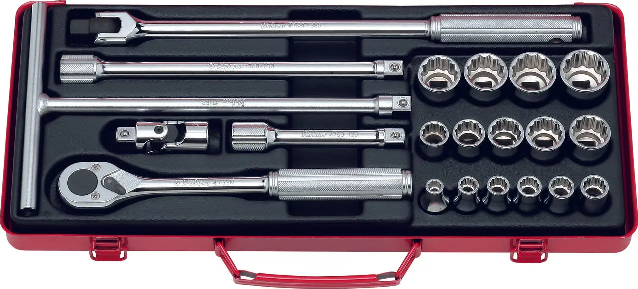 Ko-ken Tools 1/2 Sq. Dr. 21 Piece 12-Point Metric Socket set 8-27mm Ko-ken Tools