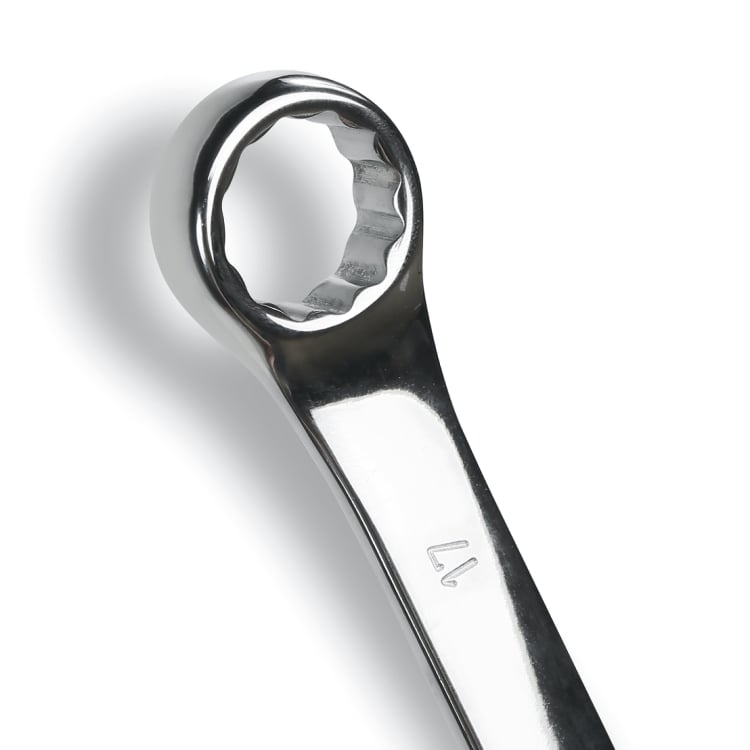 Beta Tools (Article# 42MP/B9) Set of 9 Bright Chrome-Plated Combination Wrenches with Polyester Roll-Up Wallet - BT 000421661 