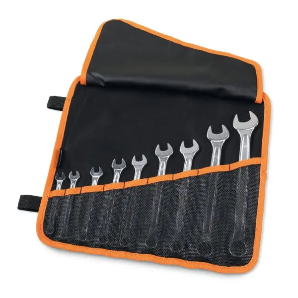 Beta Tools (Article# 42AS/B9N) Set of 9 Combination Wrenches with Polyester Roll-Up Wallet - BT 000421159 