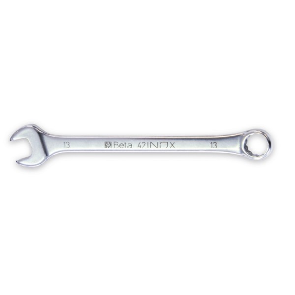 Beta Tools (Article# 42INOX-AS 9/16) 9/16 in 15 deg Offset Combination Wrench, INOX Stainless Steel - BT 420364