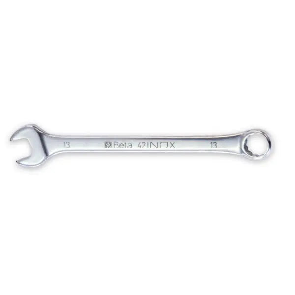 Beta Tools (Article# 42INOX 11) 11mm 12 Point 15 deg Offset Combination Wrench, 5-1/2 in OAL, INOX Stainless Steel, Polished Finish - BT 420311 Beta Tools