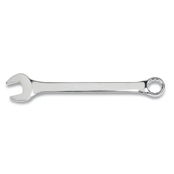 Beta Tools Bright Chrome-Plated Open and Offset Ring Ends Combination Wrench - BT 000421624 