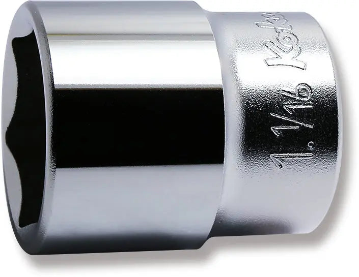 Ko-ken Tools 1/2 Sq. Dr. Chrome SAE 6 Point Socket 1.1/16" Ko-ken Tools